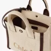 Petit sac cabas Chloé Carry en fibres effet raphia