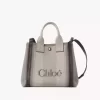 Petit sac cabas Chloé Carry en toile
