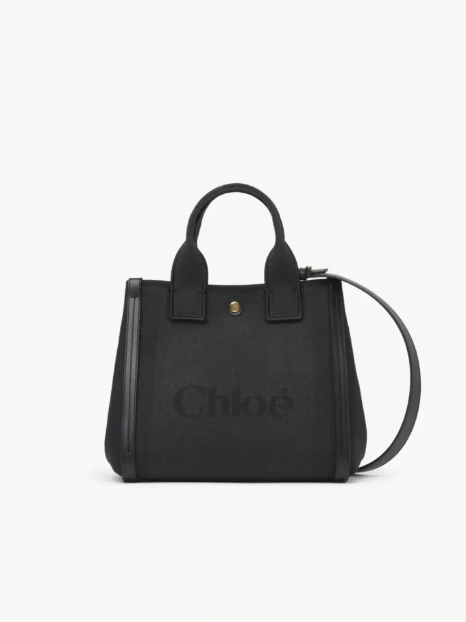 Petit sac cabas Chloé Carry en toile