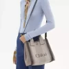 Petit sac cabas Chloé Carry en toile