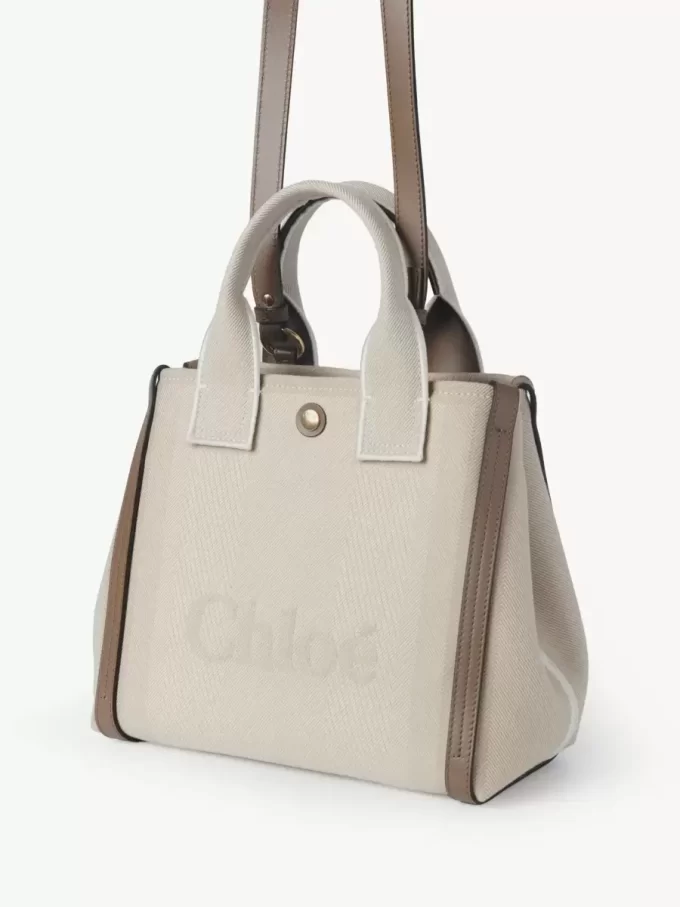 Petit sac cabas Chloé Carry en toile