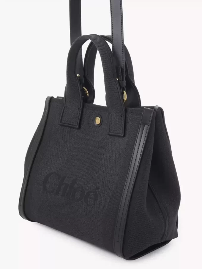 Petit sac cabas Chloé Carry en toile