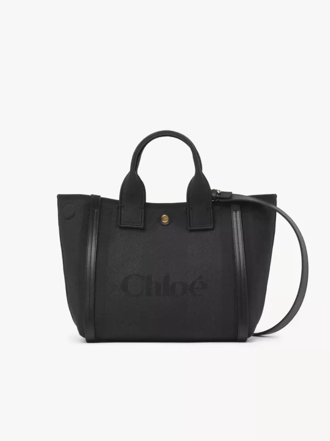 Petit sac cabas Chloé Carry en toile