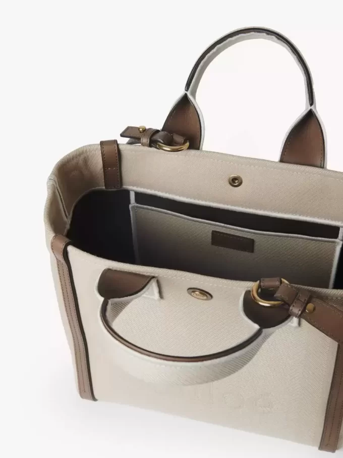 Petit sac cabas Chloé Carry en toile