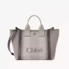 Petit sac cabas Chloé Carry en toile