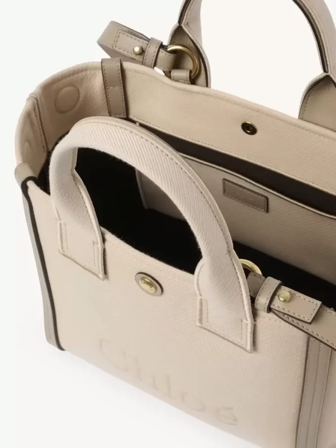Petit sac cabas Chloé Carry en toile Petit sac cabas Chloé Carry en toile