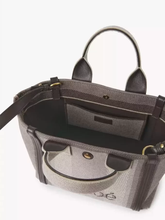 Petit sac cabas Chloé Carry en toile