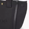 Petit sac cabas Chloé Carry en toile