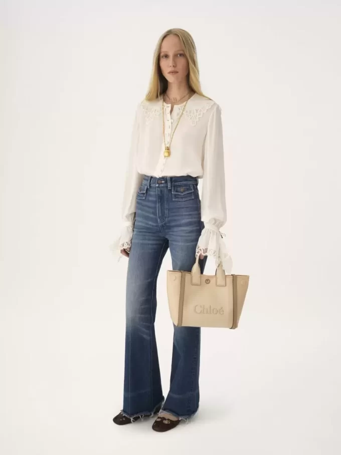 Petit sac cabas Chloé Carry en toile Petit sac cabas Chloé Carry en toile