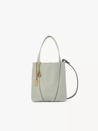Petit sac cabas Chloé Spin en cuir grainé