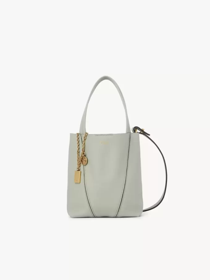 Petit sac cabas Chloé Spin en cuir grainé Petit sac cabas Chloé Spin en cuir grainé