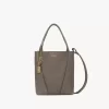 Petit sac cabas Chloé Spin en cuir grainé