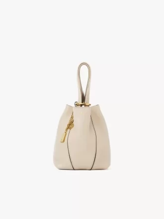 Petit sac cabas Chloé Spin en cuir grainé