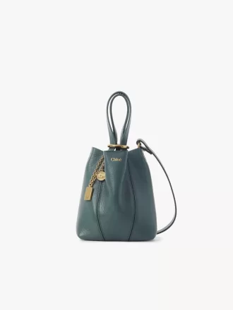 Petit sac cabas Chloé Spin en cuir grainé