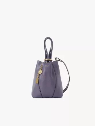 Petit sac cabas Chloé Spin en cuir grainé