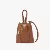 Petit sac cabas Chloé Spin en cuir grainé