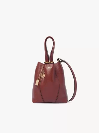 Petit sac cabas Chloé Spin en cuir grainé