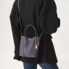 Petit sac cabas Chloé Spin en cuir grainé
