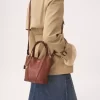 Petit sac cabas Chloé Spin en cuir grainé