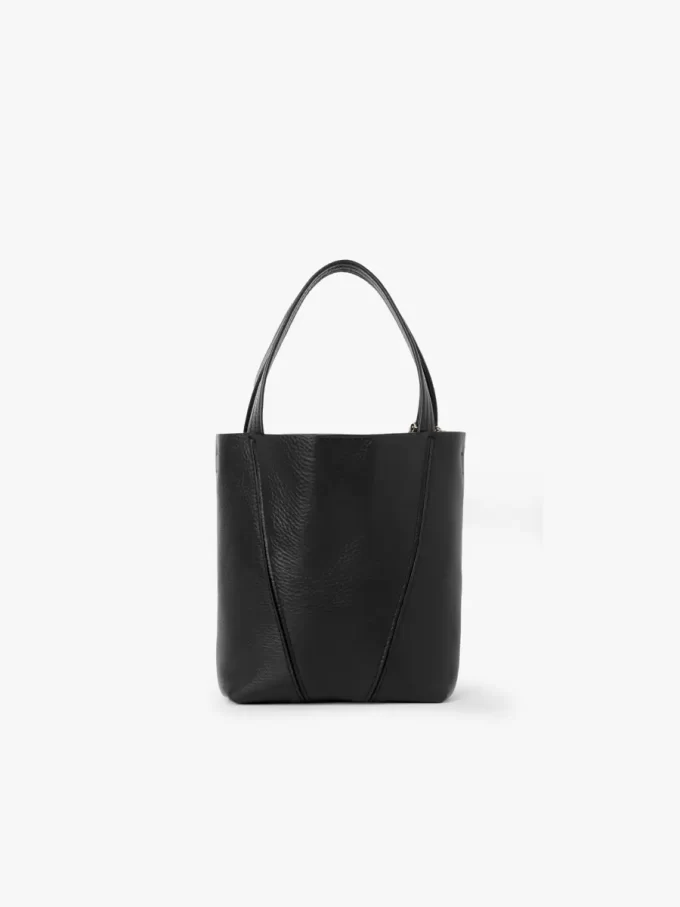 Petit sac cabas Chloé Spin en cuir grainé