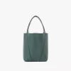 Petit sac cabas Chloé Spin en cuir grainé
