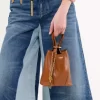 Petit sac cabas Chloé Spin en cuir grainé