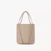 Petit sac cabas Chloé Spin en cuir grainé