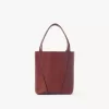 Petit sac cabas Chloé Spin en cuir grainé