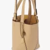 Petit sac cabas Chloé Spin en cuir grainé Petit sac cabas Chloé Spin en cuir grainé