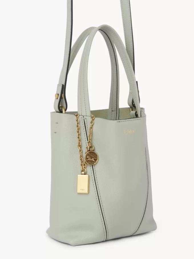Petit sac cabas Chloé Spin en cuir grainé Petit sac cabas Chloé Spin en cuir grainé
