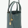 Petit sac cabas Chloé Spin en cuir grainé