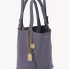 Petit sac cabas Chloé Spin en cuir grainé