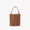 Petit sac cabas Chloé Spin en cuir grainé