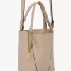 Petit sac cabas Chloé Spin en cuir grainé