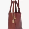 Petit sac cabas Chloé Spin en cuir grainé