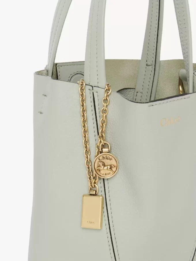 Petit sac cabas Chloé Spin en cuir grainé Petit sac cabas Chloé Spin en cuir grainé