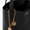 Petit sac cabas Chloé Spin en cuir grainé