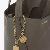 Petit sac cabas Chloé Spin en cuir grainé