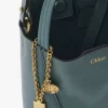 Petit sac cabas Chloé Spin en cuir grainé