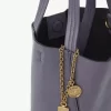 Petit sac cabas Chloé Spin en cuir grainé