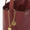 Petit sac cabas Chloé Spin en cuir grainé