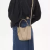 Petit sac cabas Chloé Spin en cuir grainé