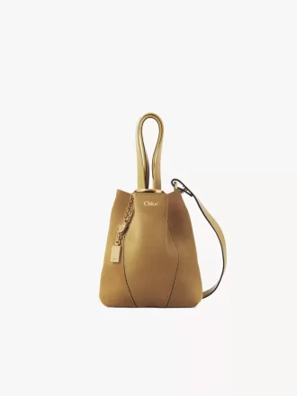 Petit sac cabas Chloé Spin en cuir suédé