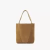 Petit sac cabas Chloé Spin en cuir suédé