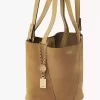 Petit sac cabas Chloé Spin en cuir suédé