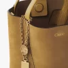 Petit sac cabas Chloé Spin en cuir suédé