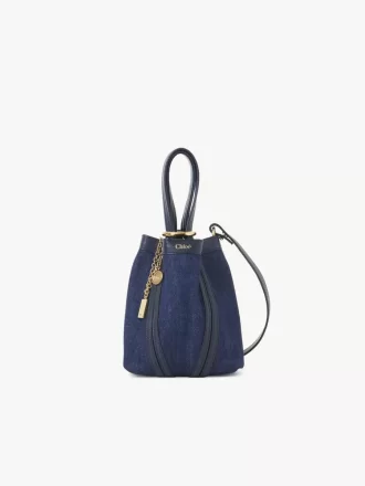 Petit sac cabas Chloé Spin en denim Petit sac cabas Chloé Spin en denim