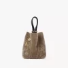 Petit sac cabas Chloé Spin en peau lainée