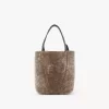 Petit sac cabas Chloé Spin en peau lainée