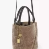 Petit sac cabas Chloé Spin en peau lainée